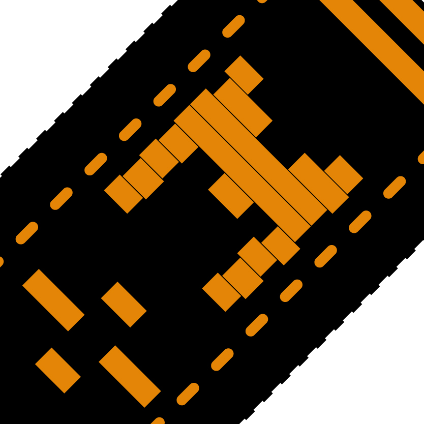 vzor M-M oranžová